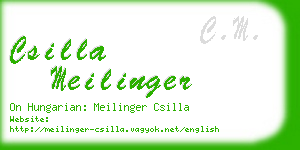csilla meilinger business card